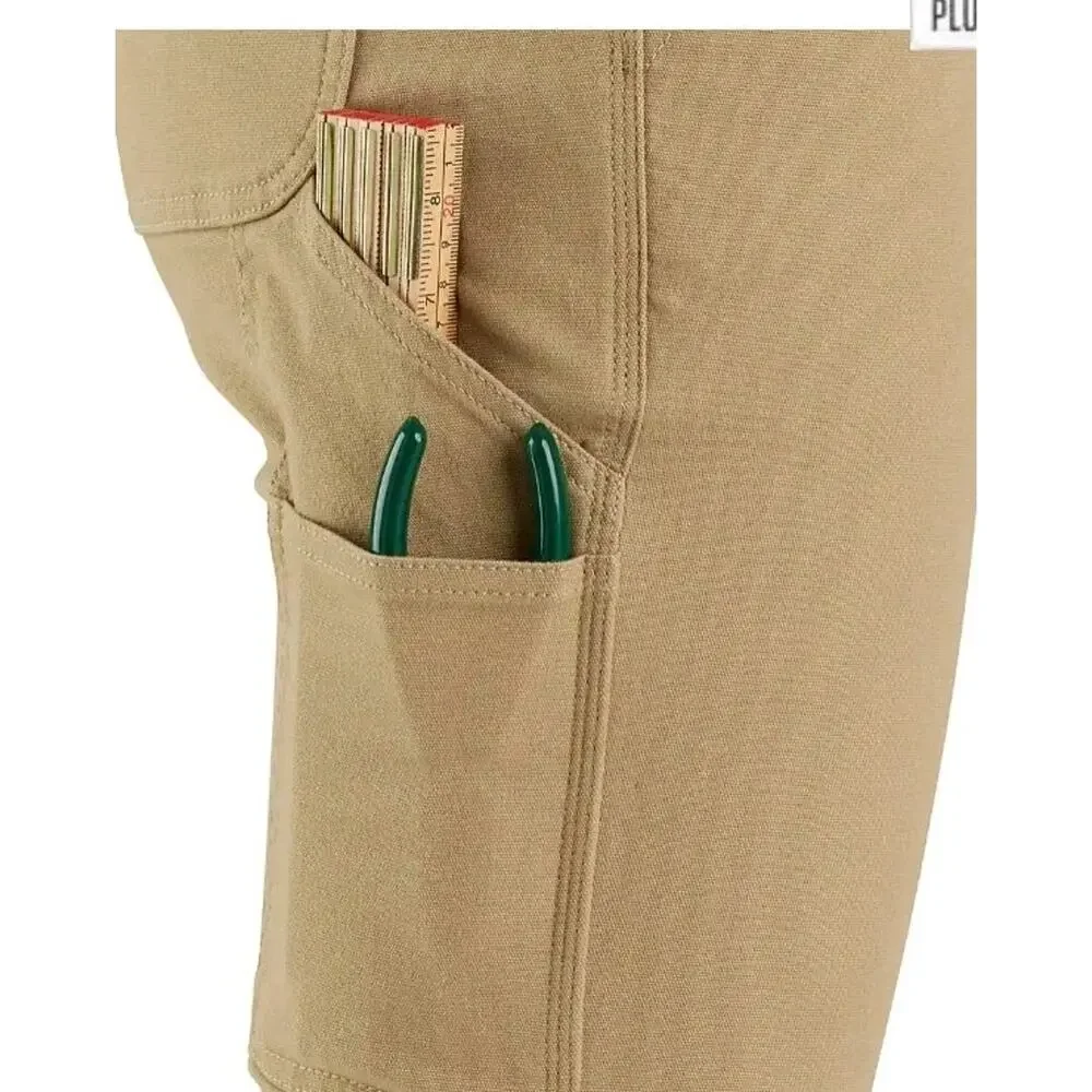 Carhartt Women's Carpenter Pants Tan Original Fit Straight Leg Sz 14 - Picture 1 of 13